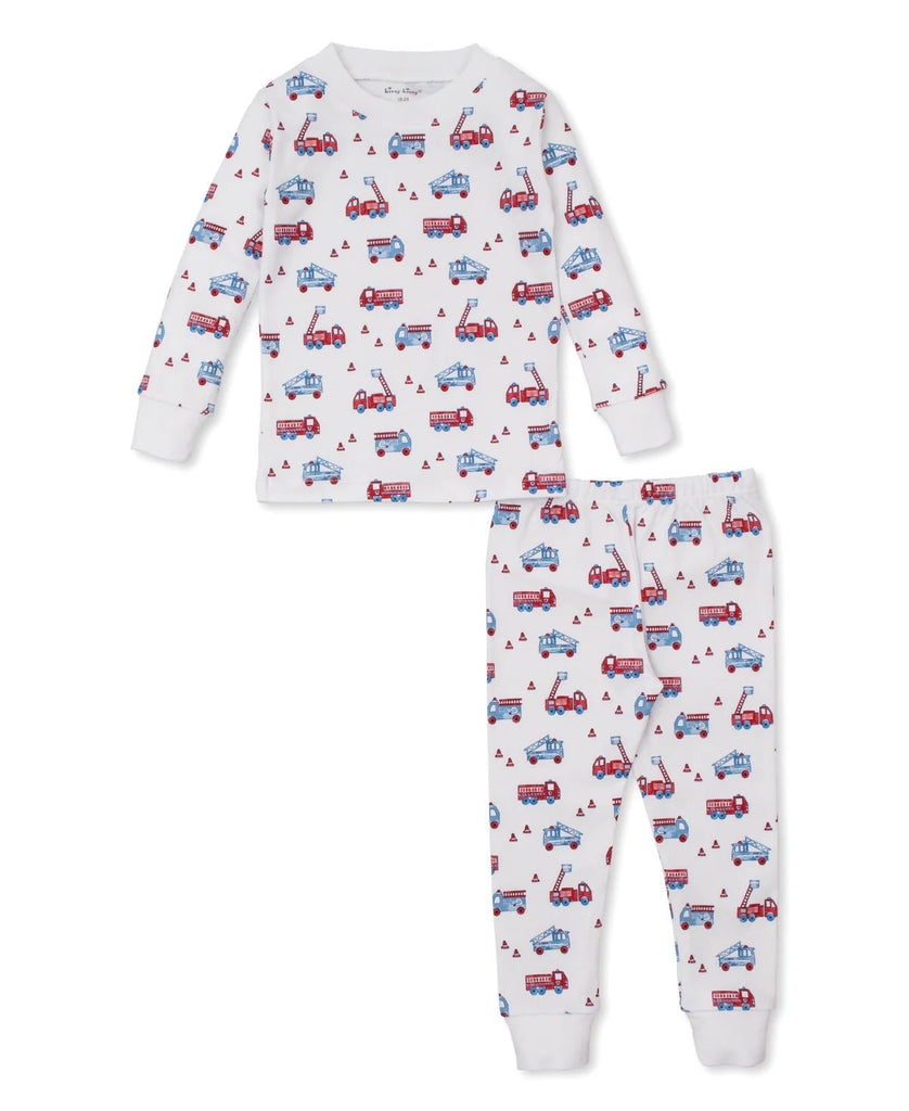Kissy Kissy Pajama Set Flashing Firetrucks - Fun & Fancy Children's Boutique
