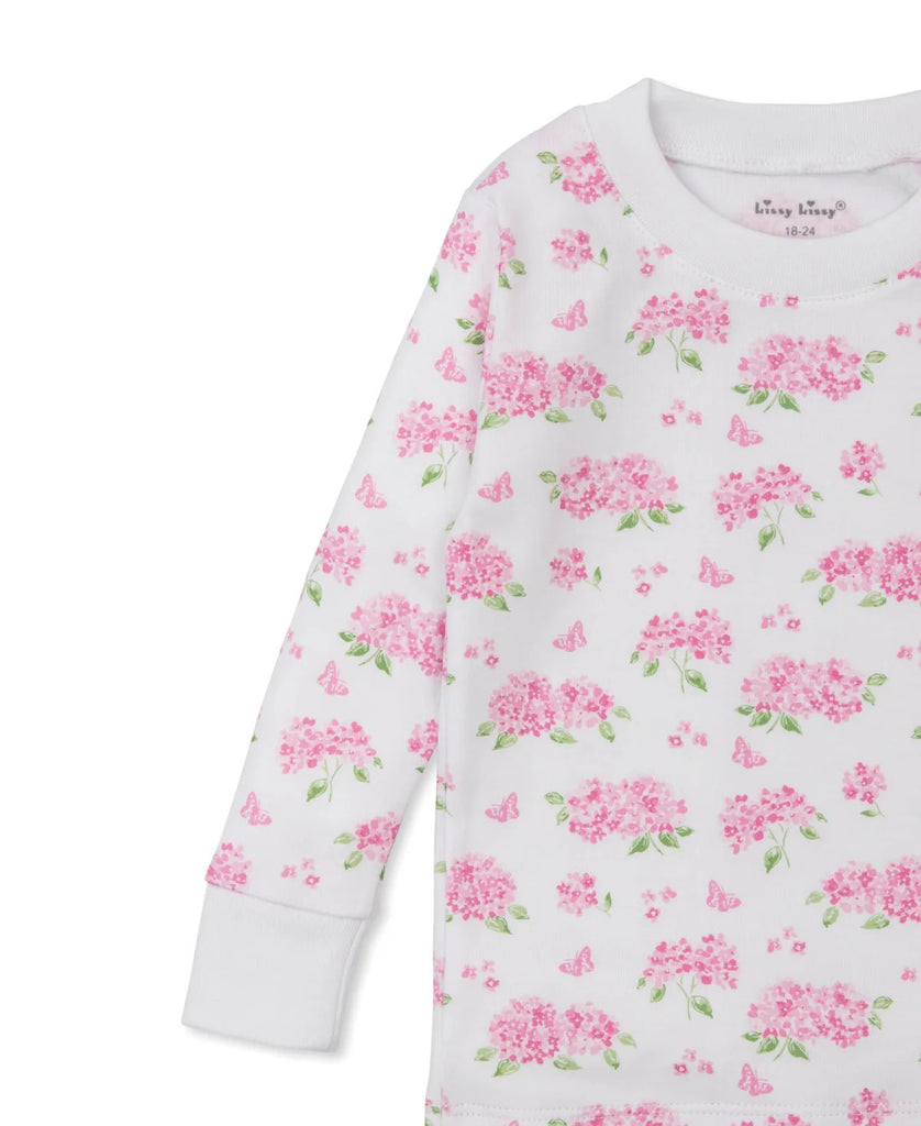 Kissy Kissy Pajama Set Heavenly Hydrangeas Pink - Fun & Fancy Children's Boutique