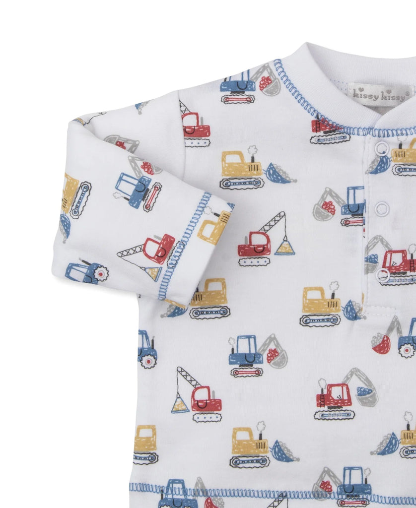 Kissy Kissy Pant Set Construction Diggers - Fun & Fancy Children's Boutique