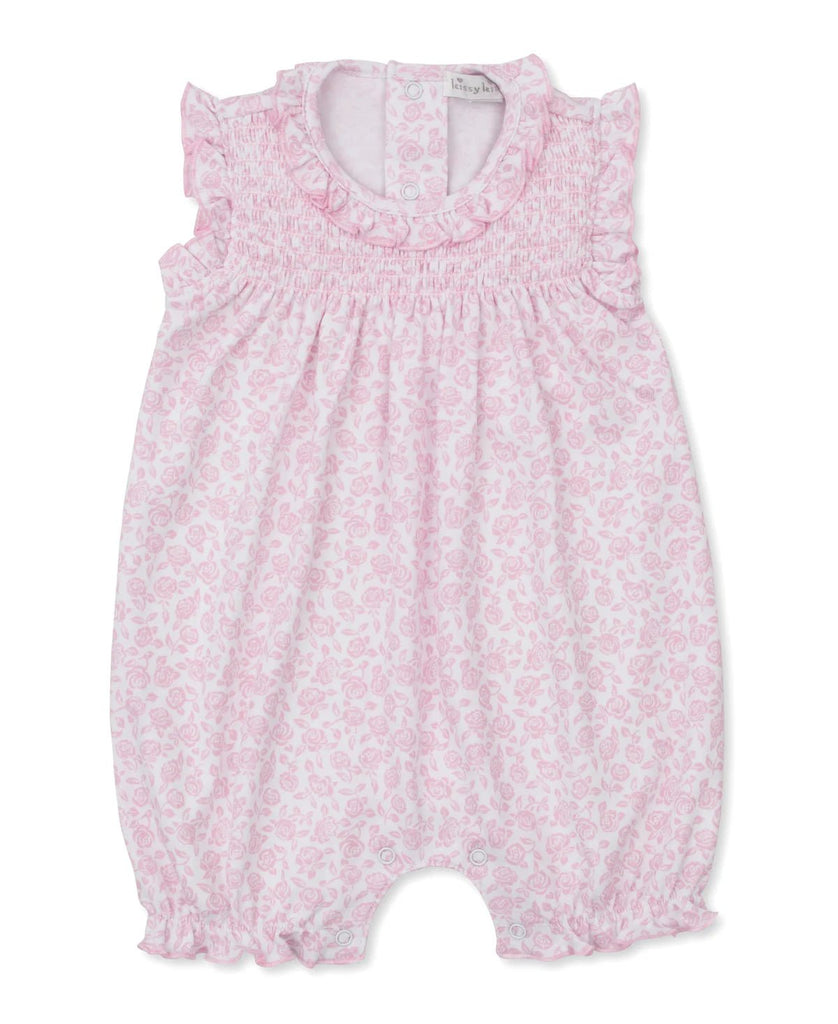 Kissy Kissy Sleeveless Playsuit Summer Gardens Pink - Fun & Fancy Children's Boutique
