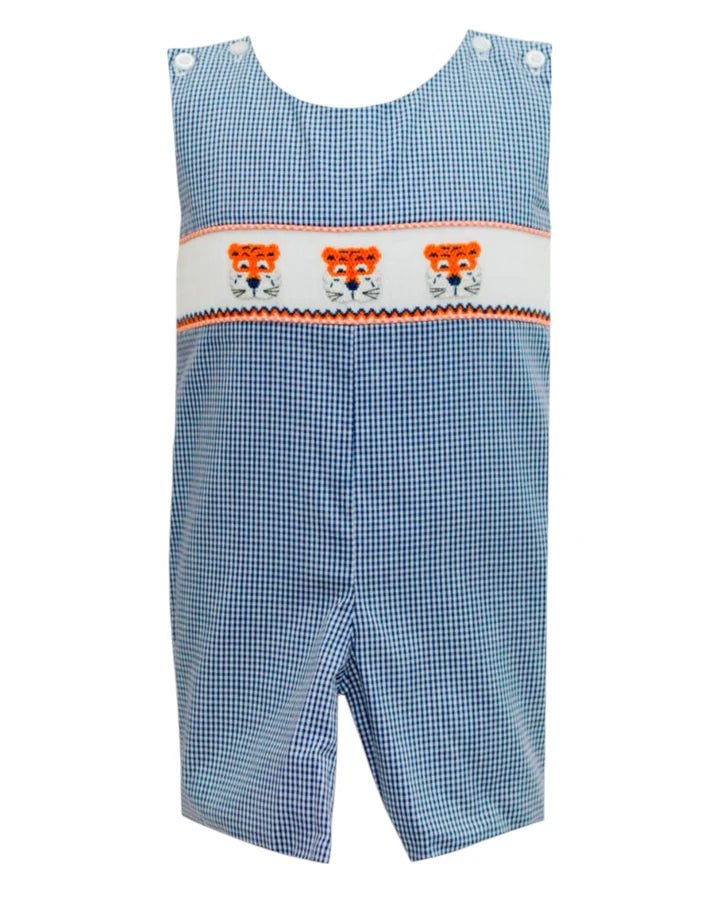 Krewe Kids Navy/Orange Tiger Smock Jon Jon - Fun & Fancy Children's Boutique