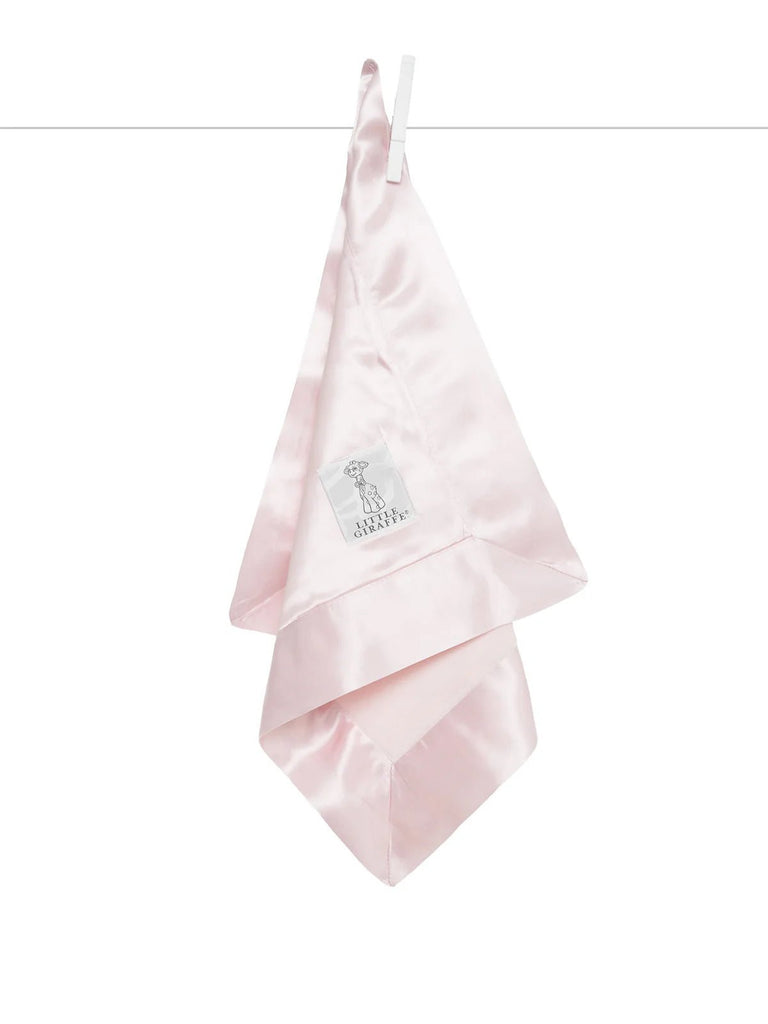 Little Giraffe Luxe Solid Blanky PInk - Fun & Fancy Children's Boutique