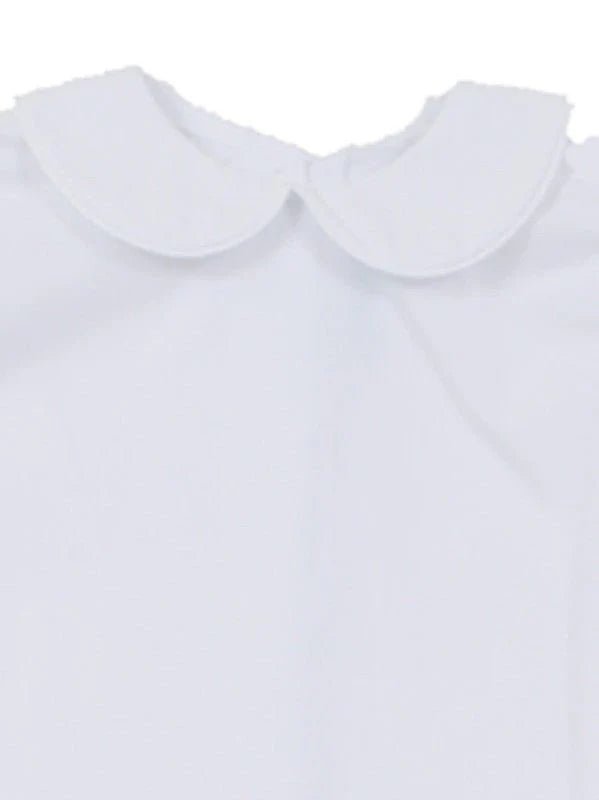 Long Sleeve Blouse White Piping - Fun & Fancy Children's Boutique