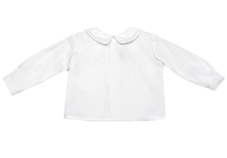 Long Sleeve Shirt White Piping - Fun & Fancy Children's Boutique