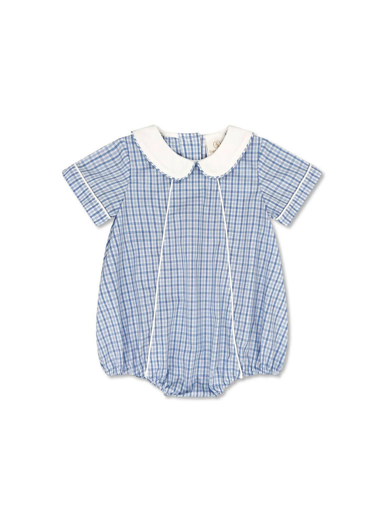 Lullaby Set Adam Bubble Billings Blue Plaid - Fun & Fancy Children's Boutique