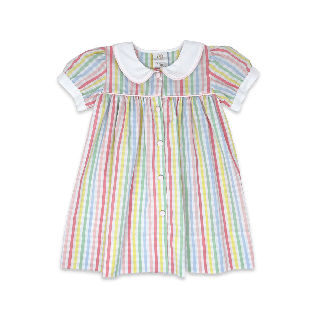 Lullaby Set Breccan Dress Rainbow Stripe - Fun & Fancy Children's Boutique