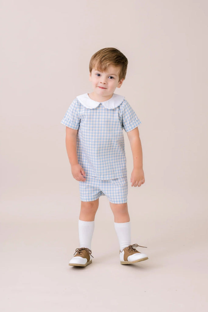 Lullaby Set Sibley Short Set Sturbridge Plaid - Fun & Fancy Children's Boutique
