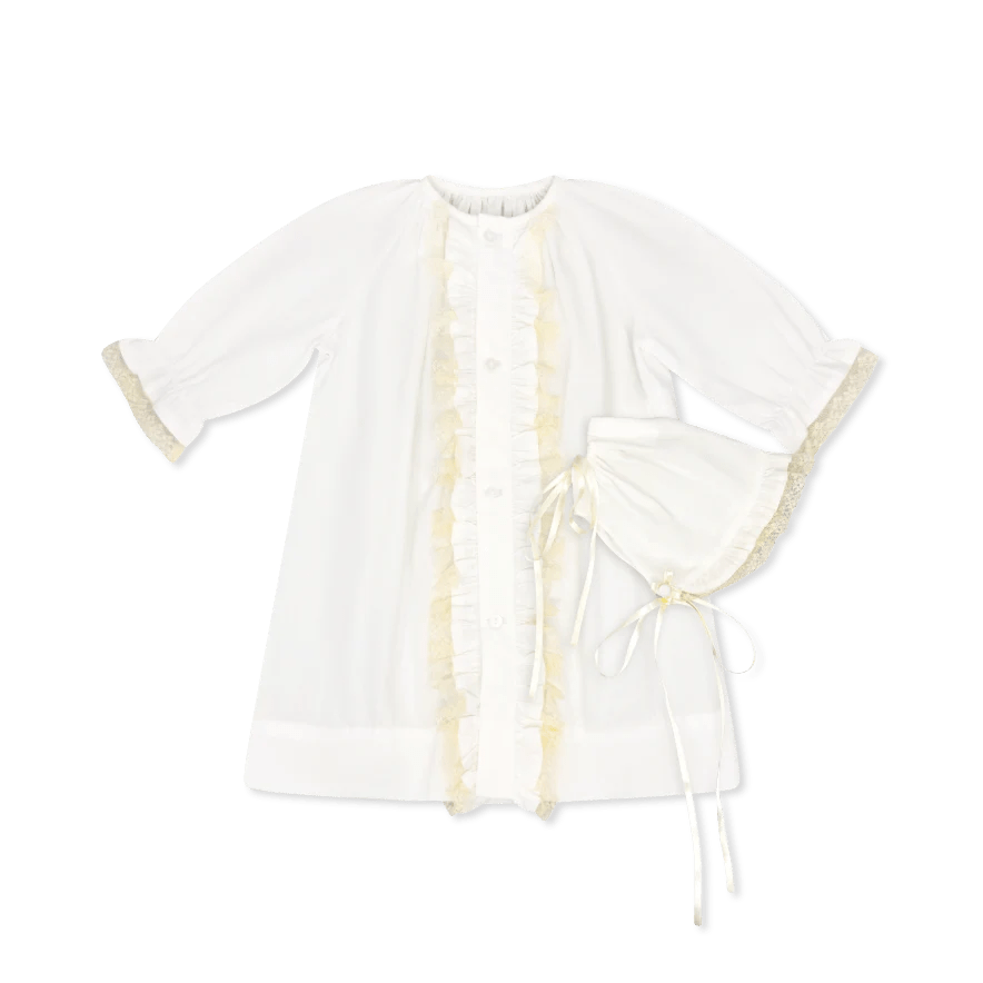 Lullaby Set Timeless Daygown Set Blessings White/Ecru - Fun & Fancy Children's Boutique