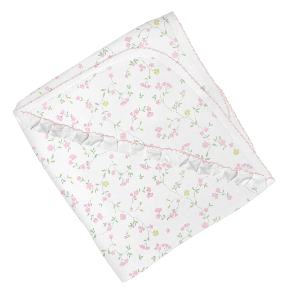 Lyda Baby Blanket Magnolia Flowers Print - Fun & Fancy Children's Boutique
