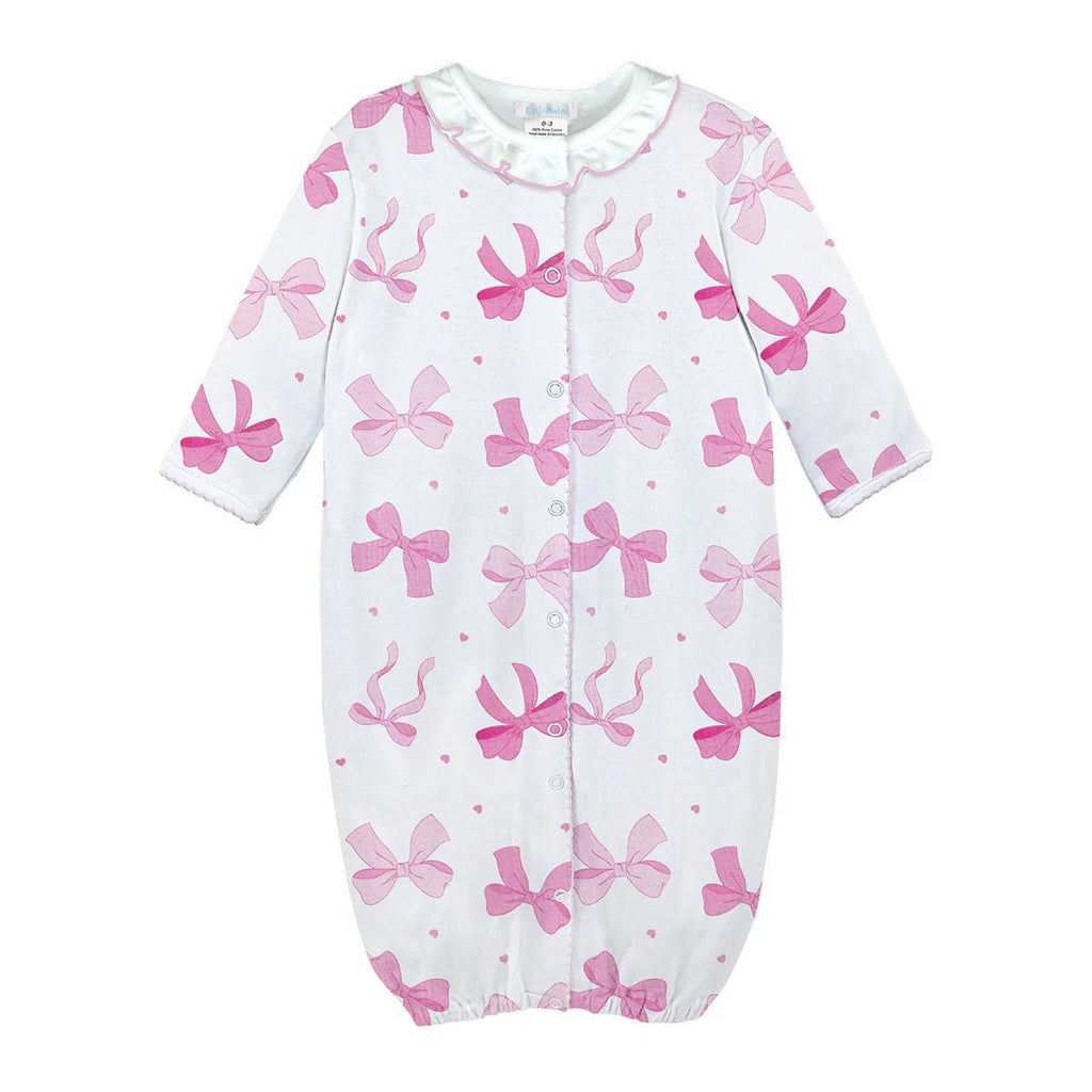 Lyda Baby Converter Gown Lovely Bows - Fun & Fancy Children's Boutique
