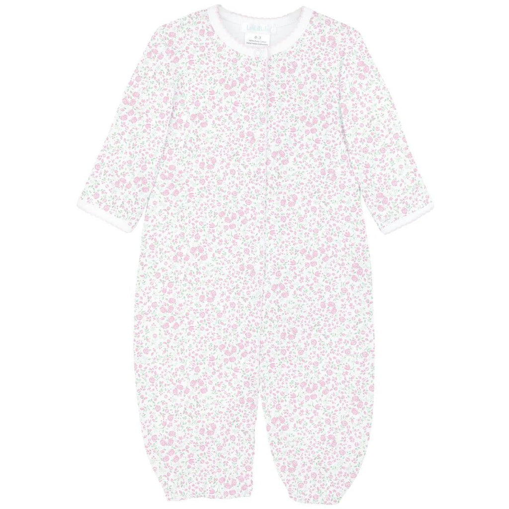 Lyda Baby Converter Gown Pink Roses Garden - Fun & Fancy Children's Boutique