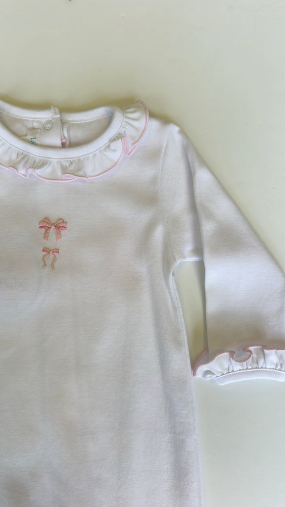 Lyda Baby Footie Lovely Bows - Fun & Fancy Children's Boutique