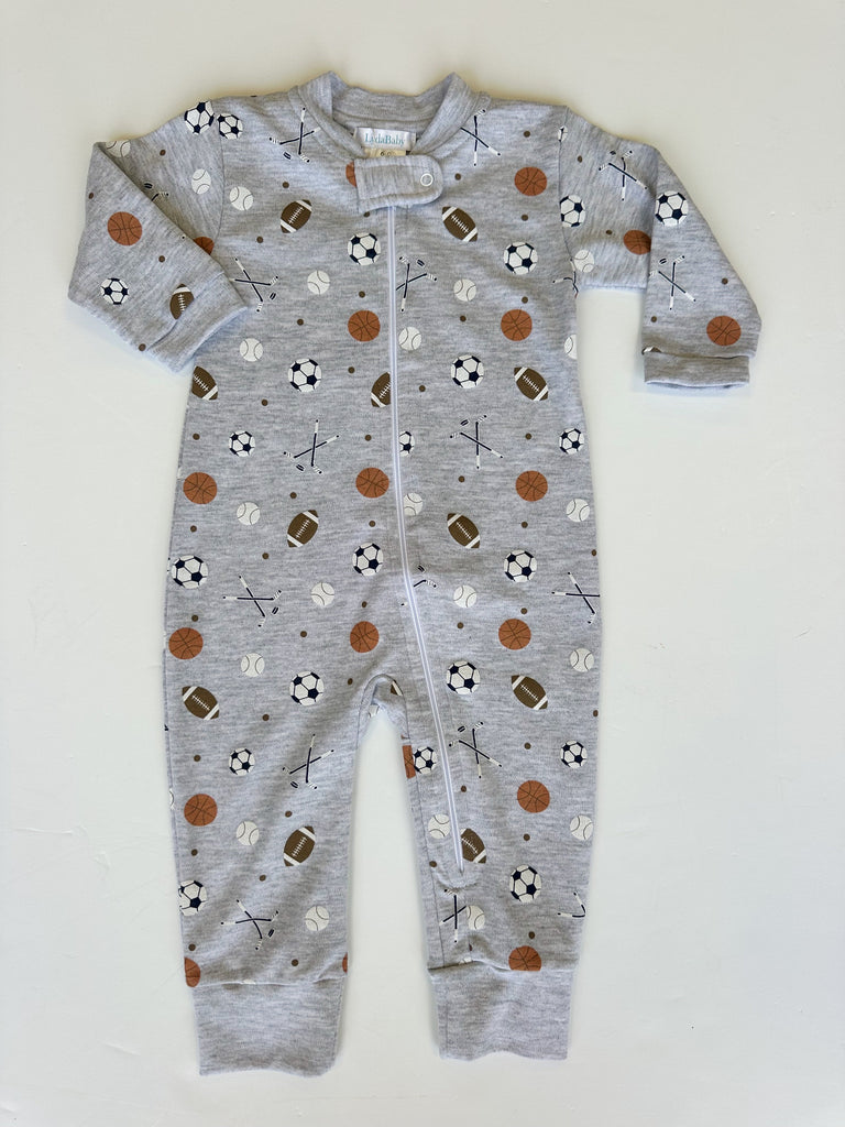 Lyda Baby Zipper One Piece All Star Winter Sports - Fun & Fancy Children's Boutique