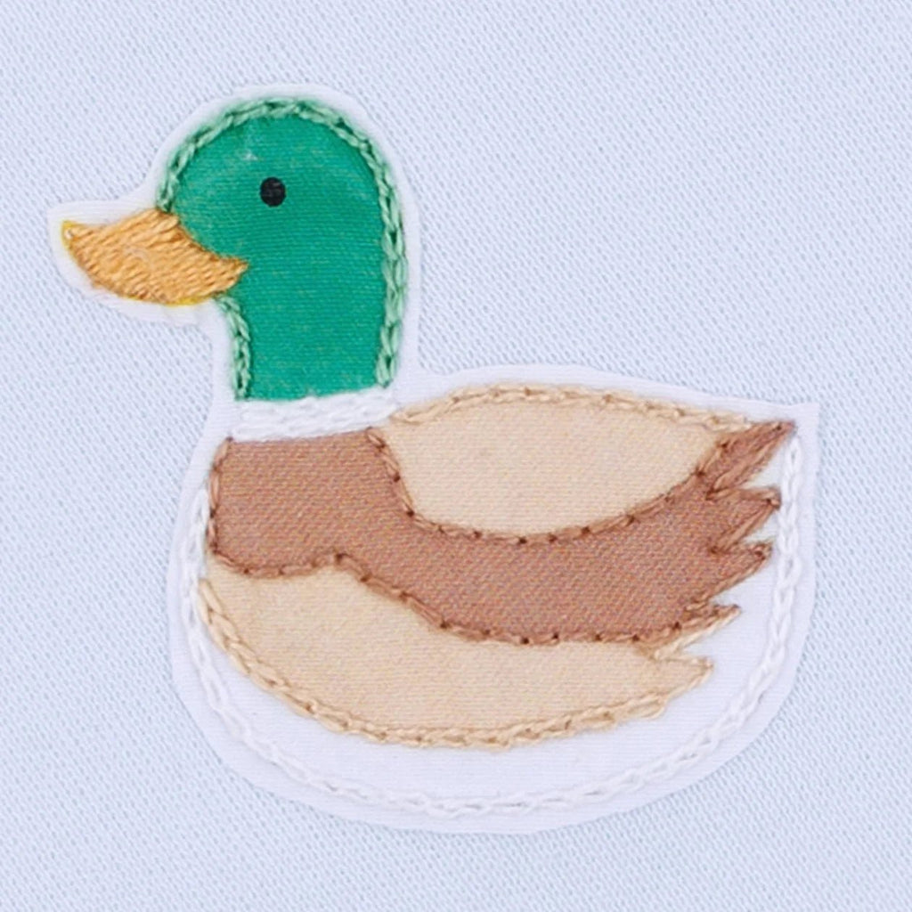 Magnolia Baby Mini Mallard Embroidered Converter Light Blue - Fun & Fancy Children's Boutique