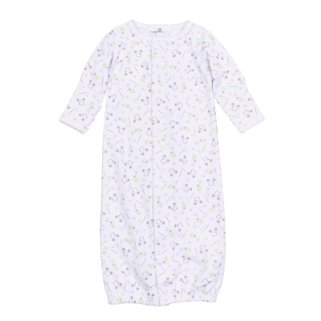 Magnolia Baby Tiny Tee Time Printed Converter Pink - Fun & Fancy Children's Boutique