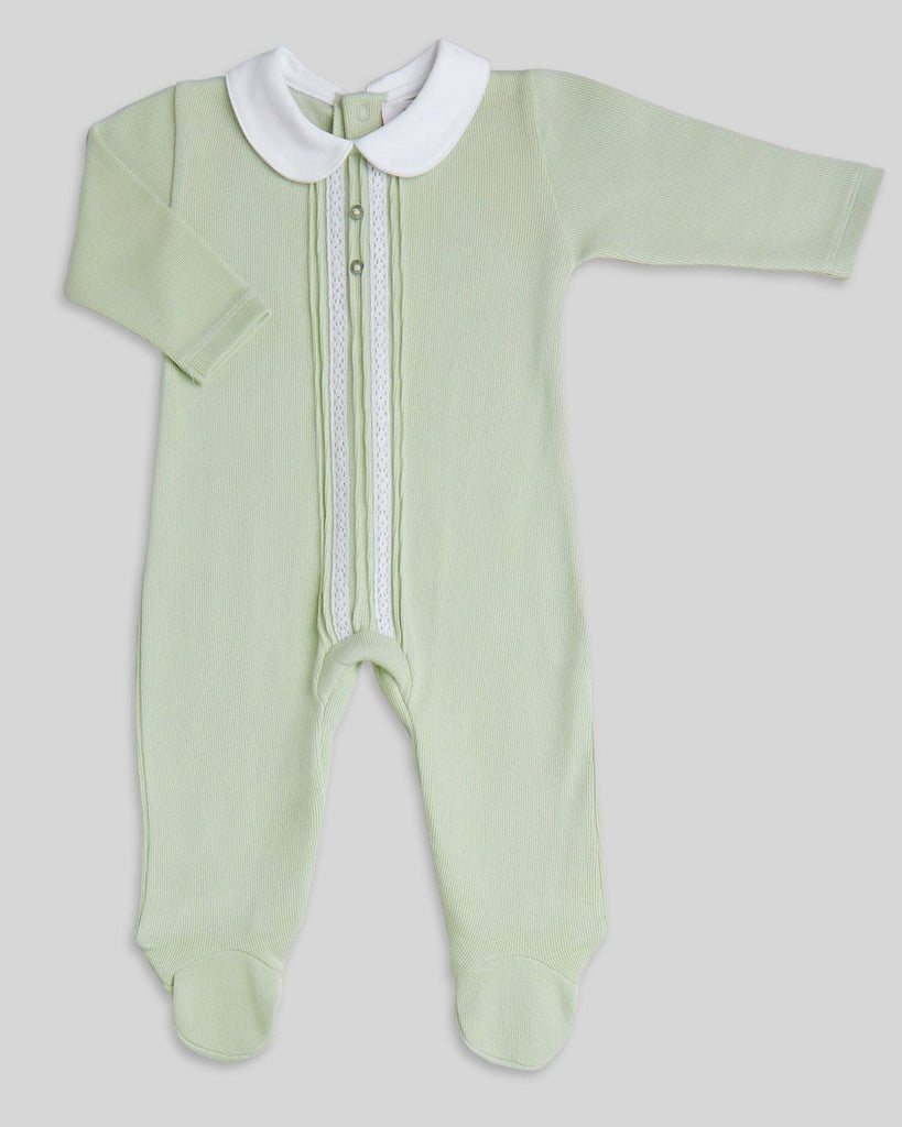 Miocotton Milan Footie Pistachio - Fun & Fancy Children's Boutique