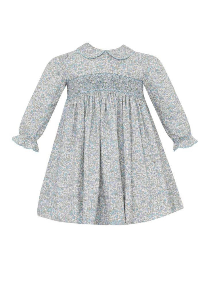 Petit Bebe Andrea Blue Liberty Floral Dress - Fun & Fancy Children's Boutique