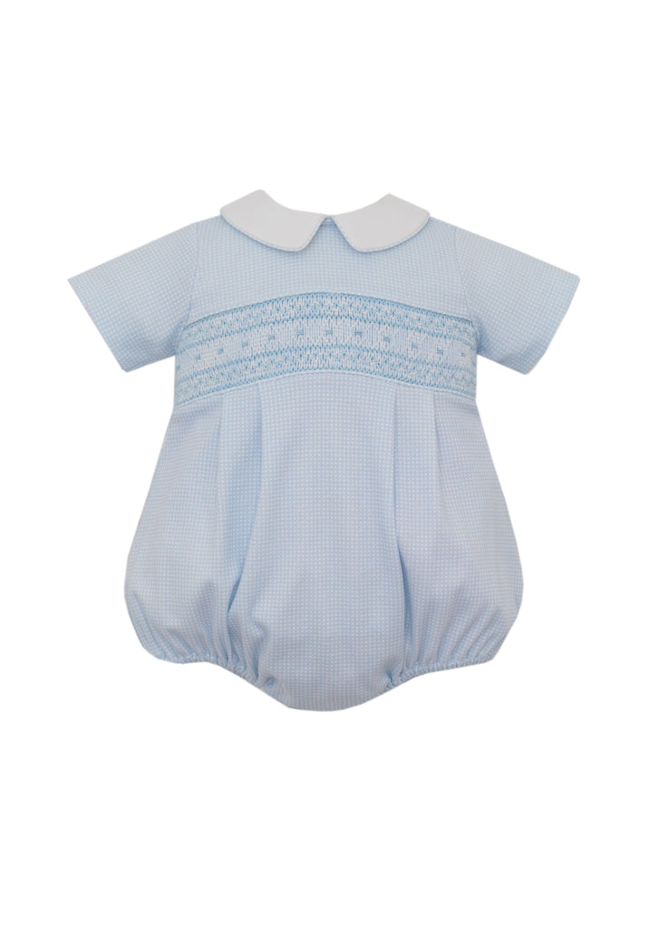 Petit Bebe Bubble Light Blue Gingham - Fun & Fancy Children's Boutique