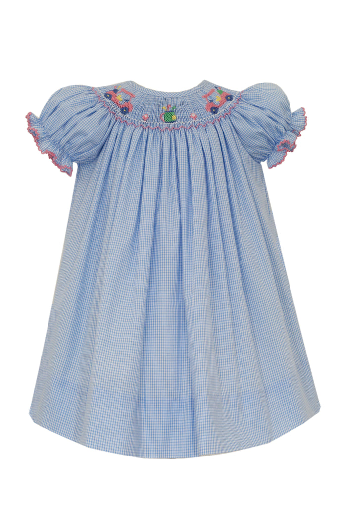 Petit Bebe Golf Blue Check Bishop - Fun & Fancy Children's Boutique