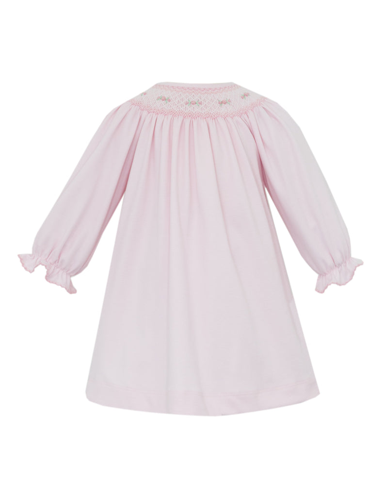 Petit Bebe Rose Pink Knit Long Sleeve Bishop - Fun & Fancy Children's Boutique