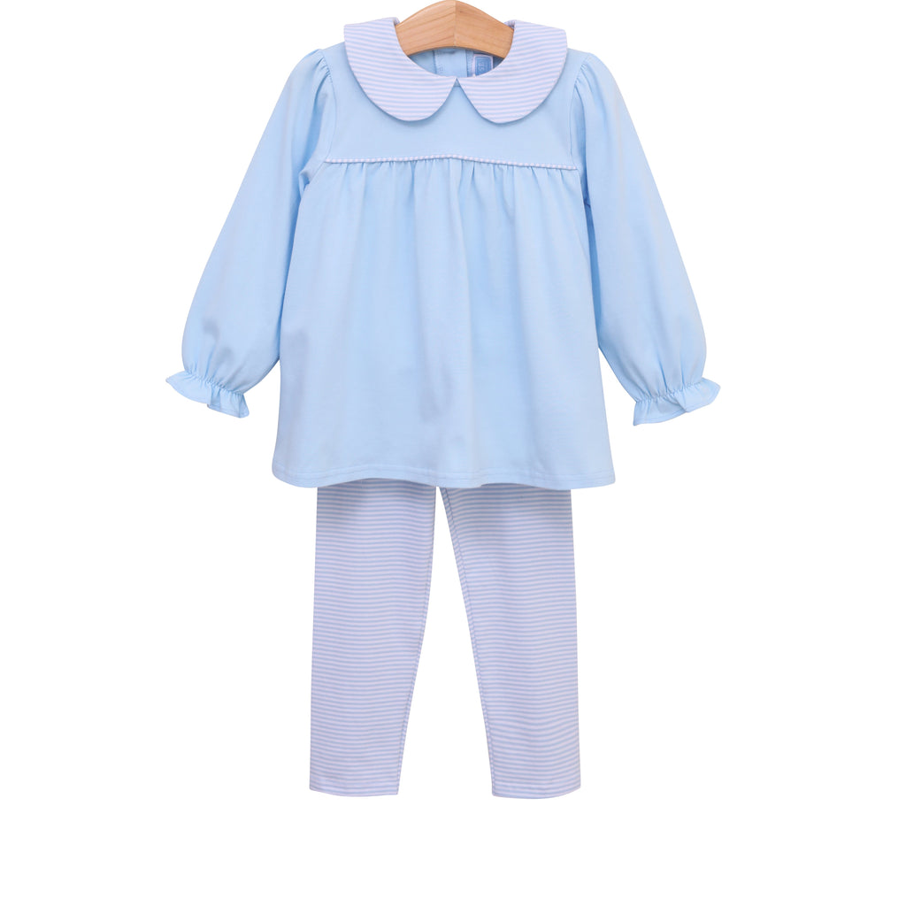 Trotter Street Kids Abigail Pant Set Light Blue - Fun & Fancy Children's Boutique