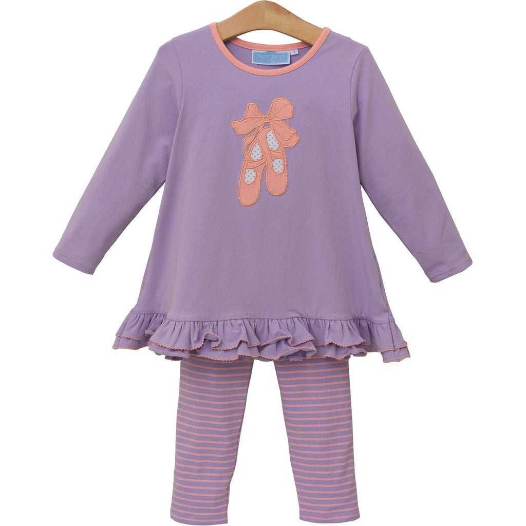 Trotter Street Kids Ballet Slipper Pants Set - Fun & Fancy Children's Boutique