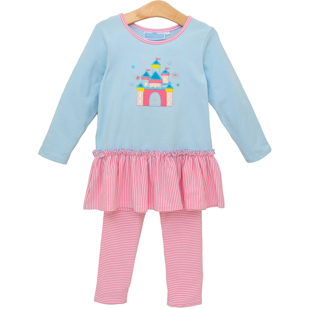 Trotter Street Kids Castle Pants Set - Fun & Fancy Children's Boutique