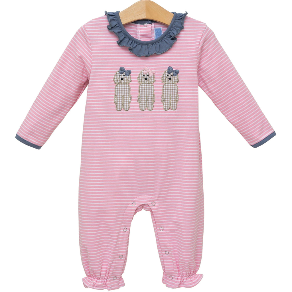 Trotter Street Kids Dog Ruffle Romper - Fun & Fancy Children's Boutique