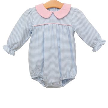 Trotter Street Kids Katherine Bubble Light Blue Stripe/Light Pink - Fun & Fancy Children's Boutique