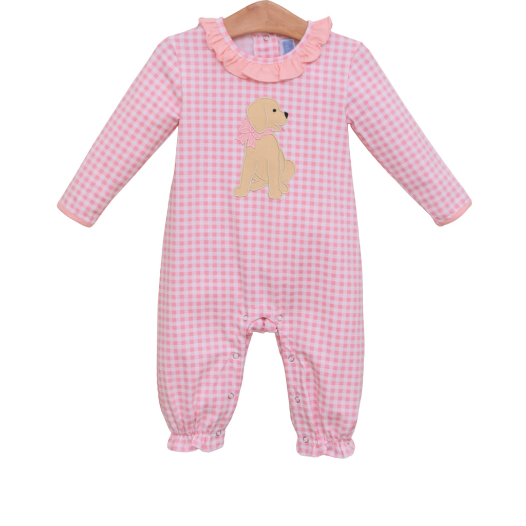 Trotter Street Kids Puppy Ruffle Romper - Fun & Fancy Children's Boutique