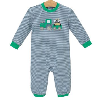 Trotter Street Kids Tractor Romper - Fun & Fancy Children's Boutique
