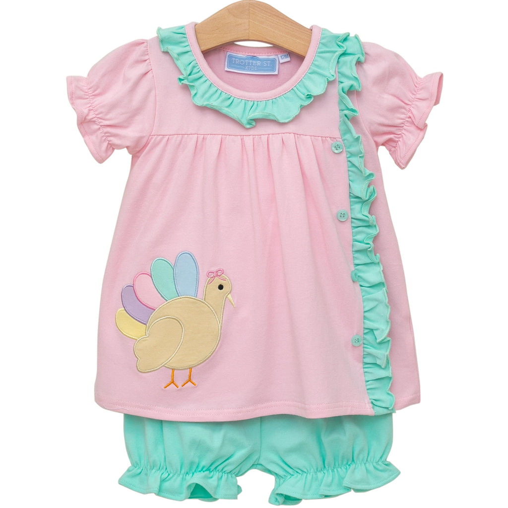 Trotter Street Kids Turkey Bloomer Set - Fun & Fancy Children's Boutique