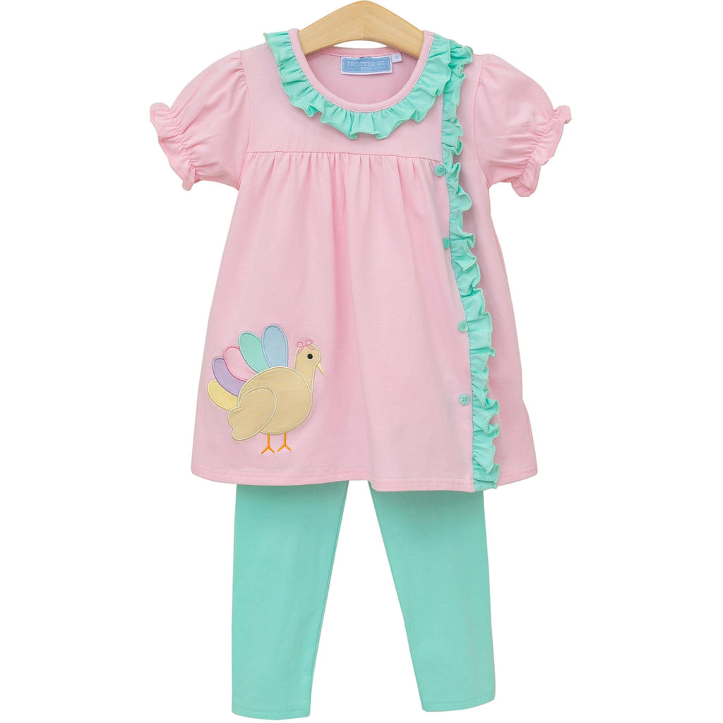 Trotter Street Kids Turkey Ruffle Pant Set - Fun & Fancy Children's Boutique
