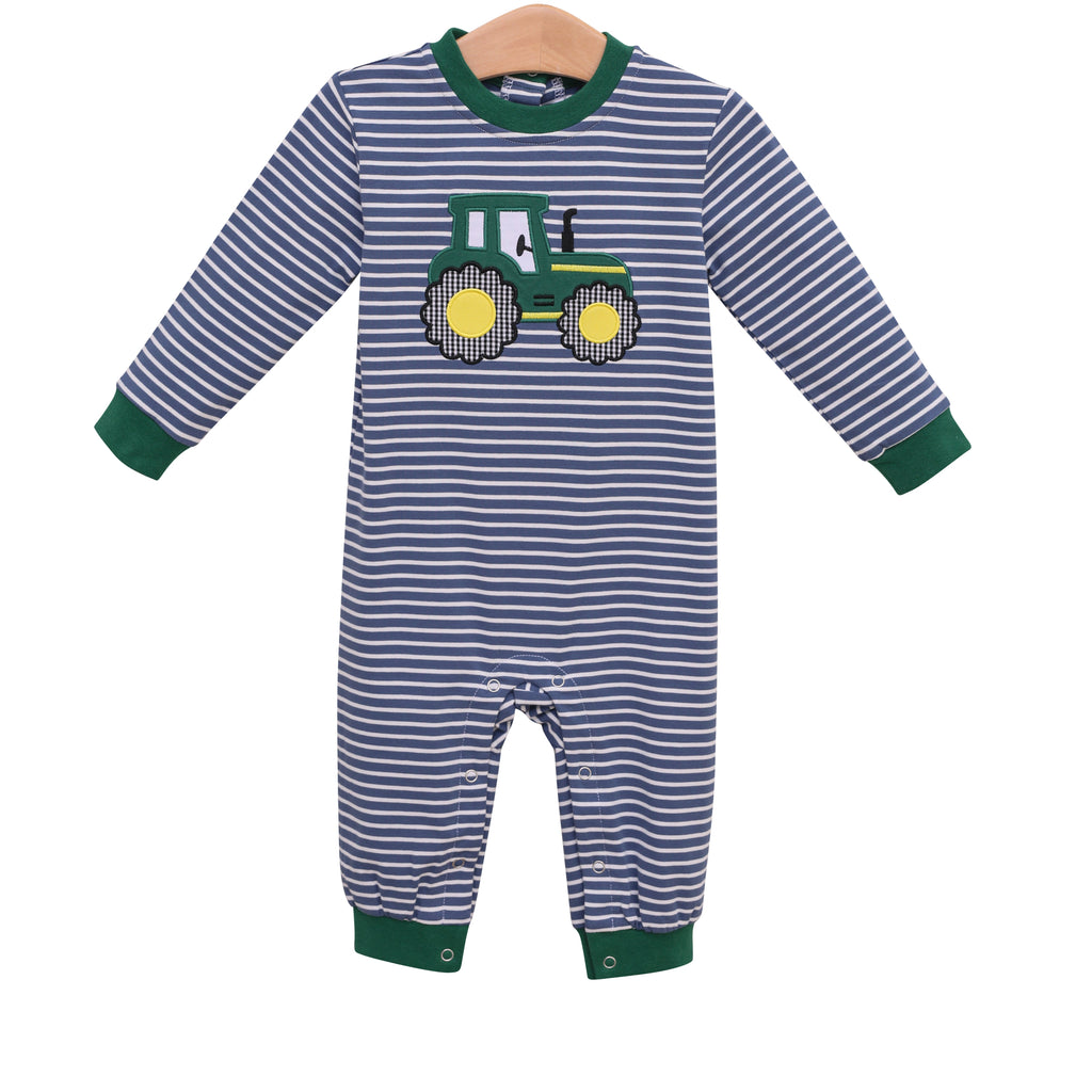 Trotter Street Tractor Romper - Fun & Fancy Children's Boutique