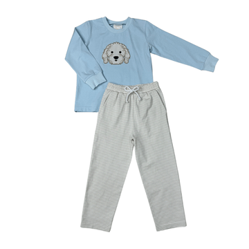 Whimsy Bay Doodle Doggy Pant Set - Fun & Fancy Children's Boutique