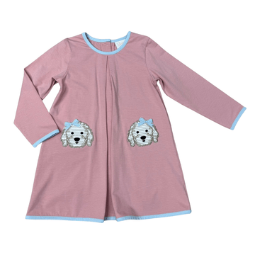 Whimsy Bay Doodle Doggy Pleat Bubble - Fun & Fancy Children's Boutique