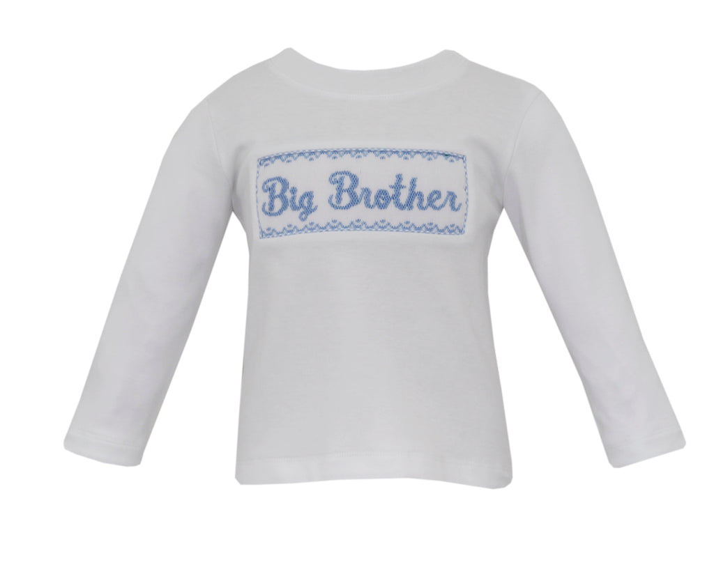 Anavini Big Brother Smocked T-Shirt - Fun & Fancy Children's Boutique