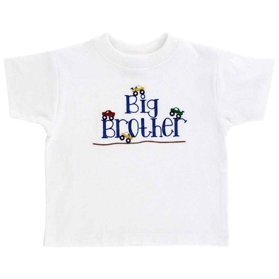 Bailey Boys Big Brother White Knit Shirt - Fun & Fancy Children's Boutique