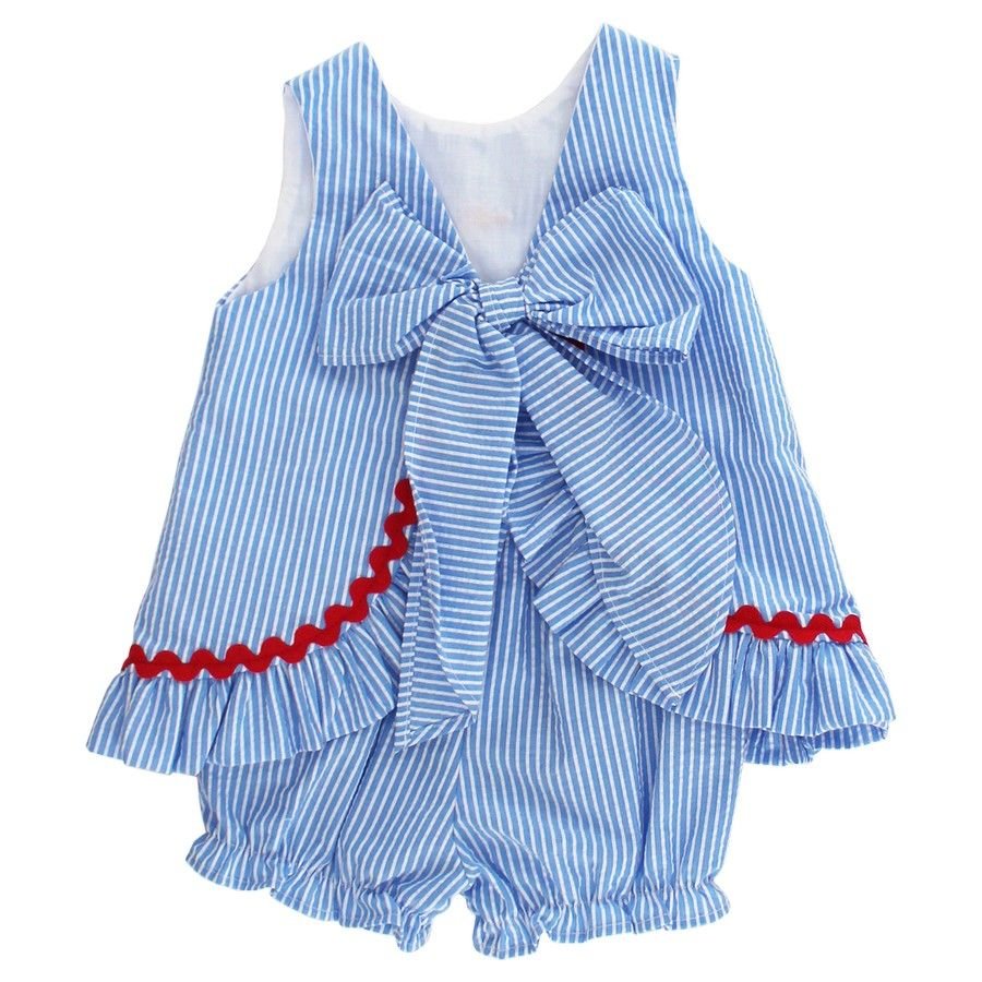 Bailey Boys Smooth Sailing Angel Dress Tie with Bloomer - Fun & Fancy Children's Boutique