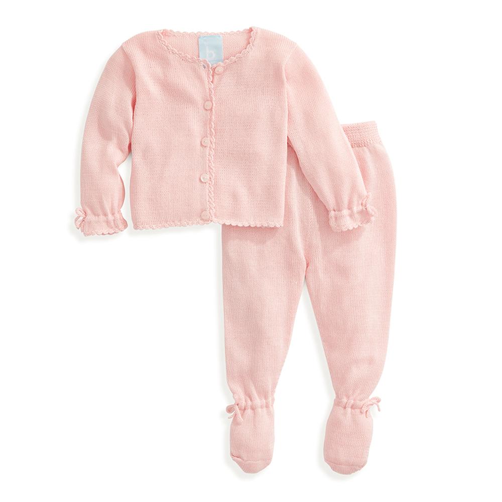 bella bliss Girl's Mercerized Pima Baby Set Pink - Fun & Fancy Children's Boutique