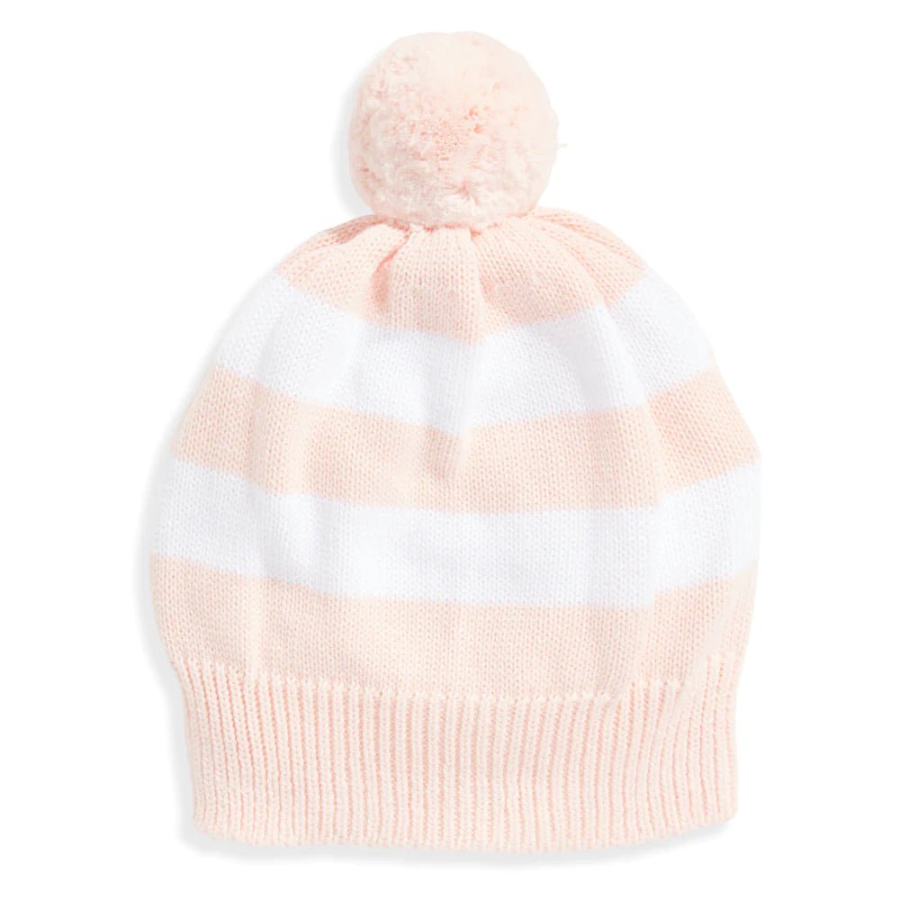 bella bliss Striped Knit Hat Light Pink/Pink Stripe - Fun & Fancy Children's Boutique