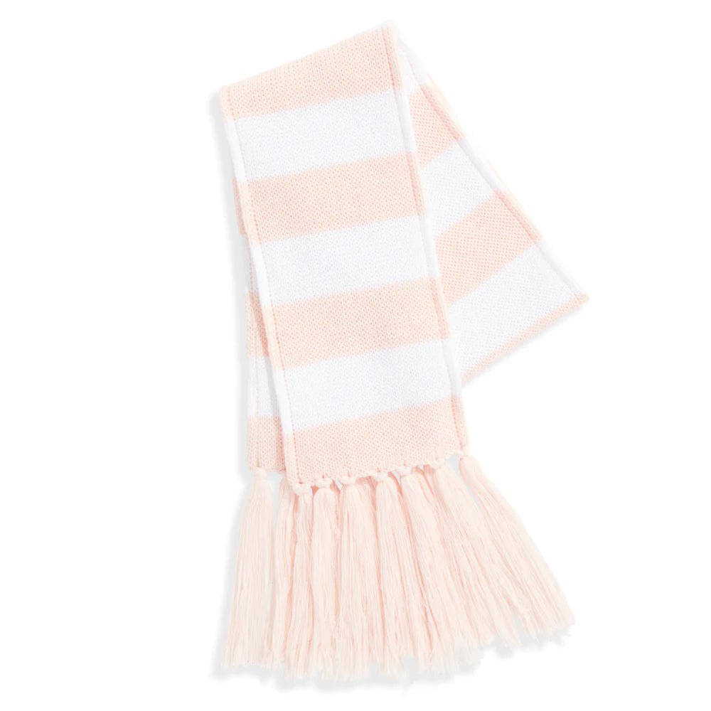 bella bliss Striped Knit Scarf Light/Pink Stripe - Fun & Fancy Children's Boutique
