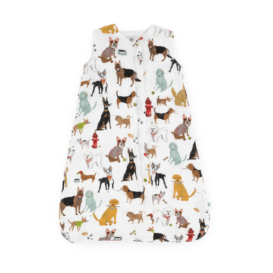 Cotton Muslin Sleep Bag Woof - Fun & Fancy Children's Boutique