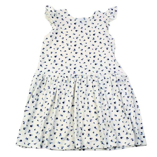 Funtasia Knit Dress Blue Floral - Fun & Fancy Children's Boutique