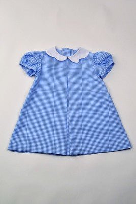 Funtasia Too Pleat Front Dress Blue Check - Fun & Fancy Children's Boutique