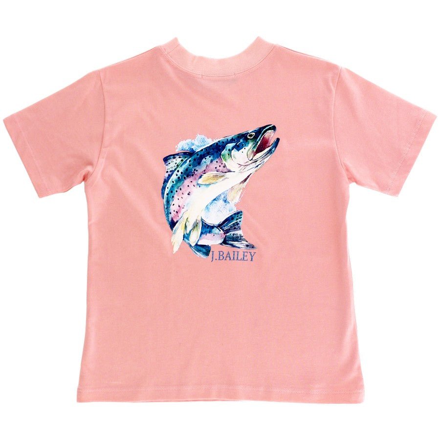 J. Bailey Short Sleeve Logo Tee Fish - Fun & Fancy Children's Boutique