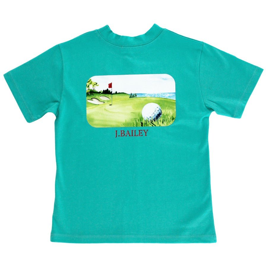 J. Bailey Short Sleeve Logo Tee Golf - Fun & Fancy Children's Boutique