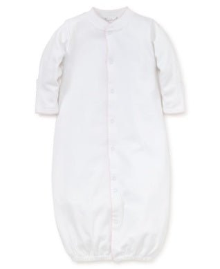 Kissy Kissy Basics Converter Gown White with Pink - Fun & Fancy Children's Boutique