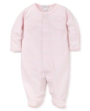 Kissy Kissy Basics Footie Pink with White - Fun & Fancy Children's Boutique