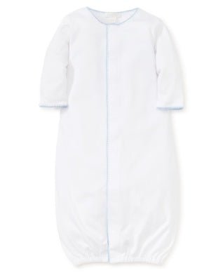 Kissy Kissy Premier Basics Converter Gown White with Blue - Fun & Fancy Children's Boutique